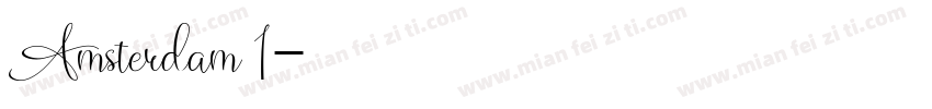 Amsterdam 1字体转换